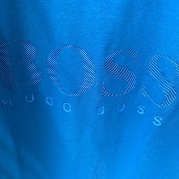 Hugo BOSS Men Rubberized Lenticular Logo T shirt - Picture 5 of 7
